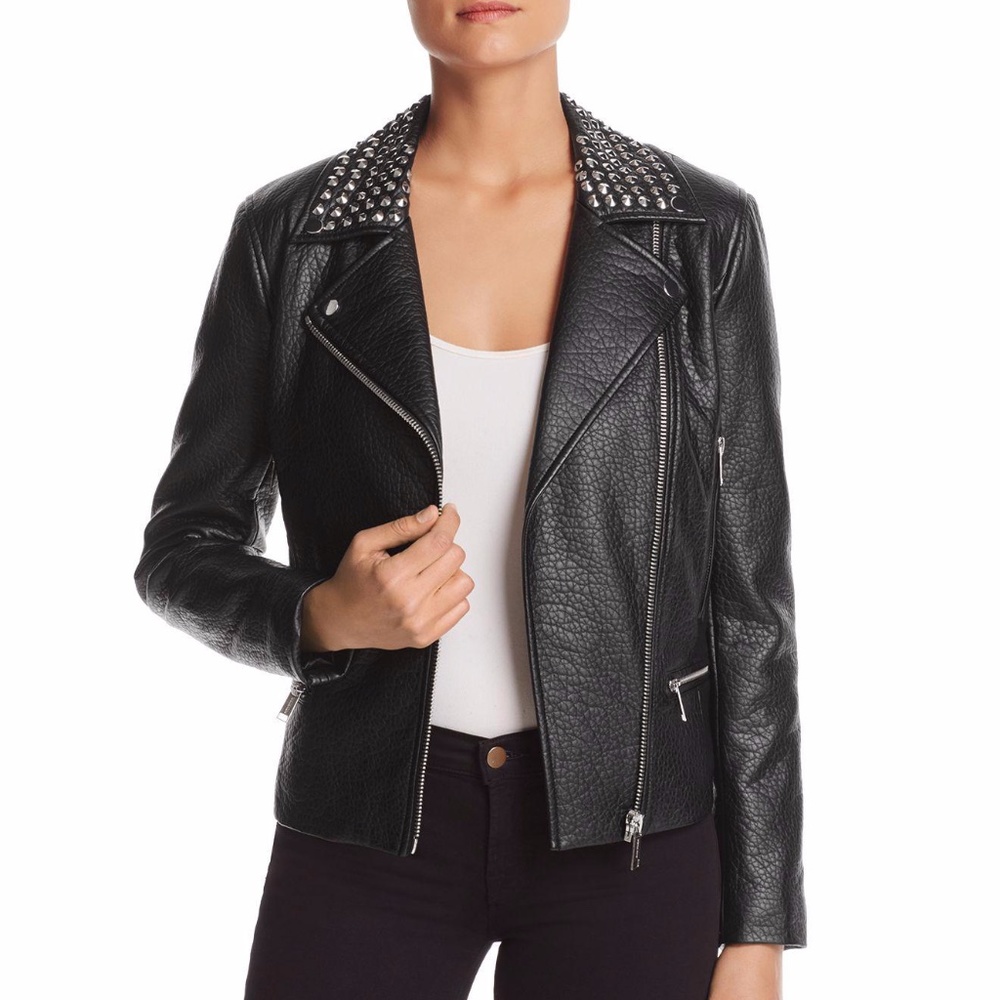 ✨ Michael Kors leather jacket - size S